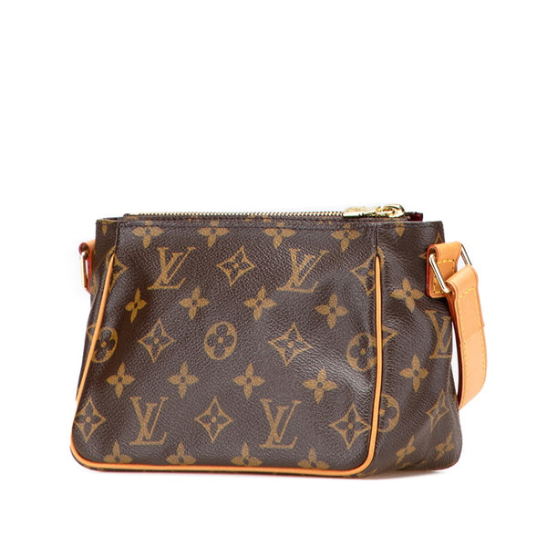 ルイ ヴィトン モノグラム ヴィバシテPM ショルダーバッグ M51165 ブラウン PVC レザー レディース LOUIS VUITTON 【中古】