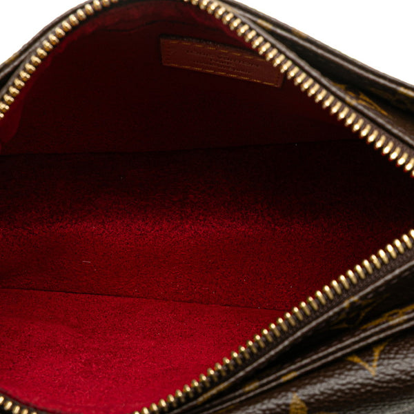 ルイ ヴィトン モノグラム ヴィバシテPM ショルダーバッグ M51165 ブラウン PVC レザー レディース LOUIS VUITTON 【中古】