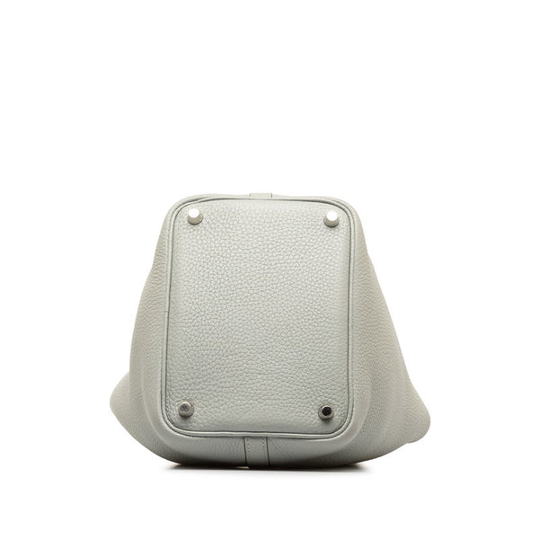 エルメス ピコタンロックPM ハンドバッグ グリペール ライトグレー トリヨンクレマンス レディース HERMES 【中古】