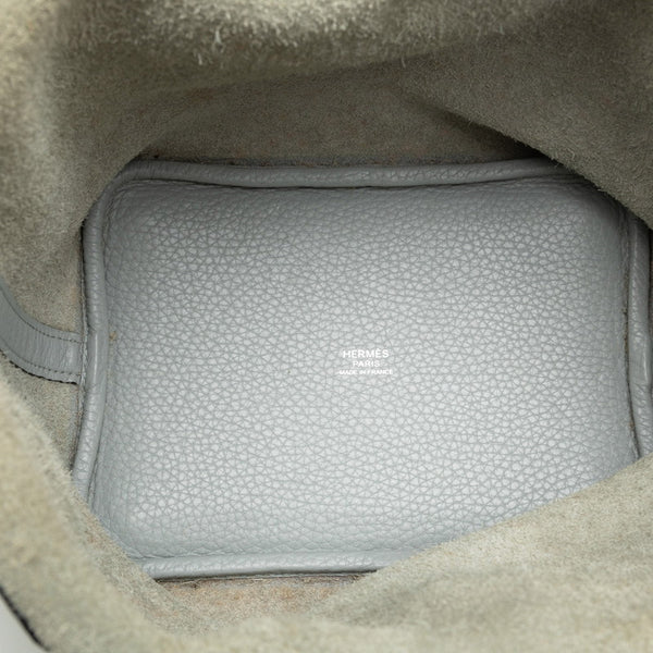 エルメス ピコタンロックPM ハンドバッグ グリペール ライトグレー トリヨンクレマンス レディース HERMES 【中古】