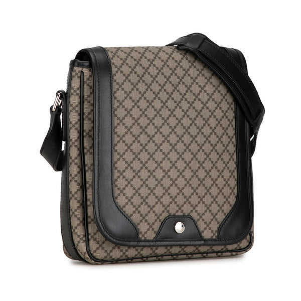 グッチ ディアマンテ ショルダーバッグ 295679 ブラウン ブラック PVC レザー レディース GUCCI 【中古】