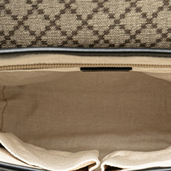 グッチ ディアマンテ ショルダーバッグ 295679 ブラウン ブラック PVC レザー レディース GUCCI 【中古】