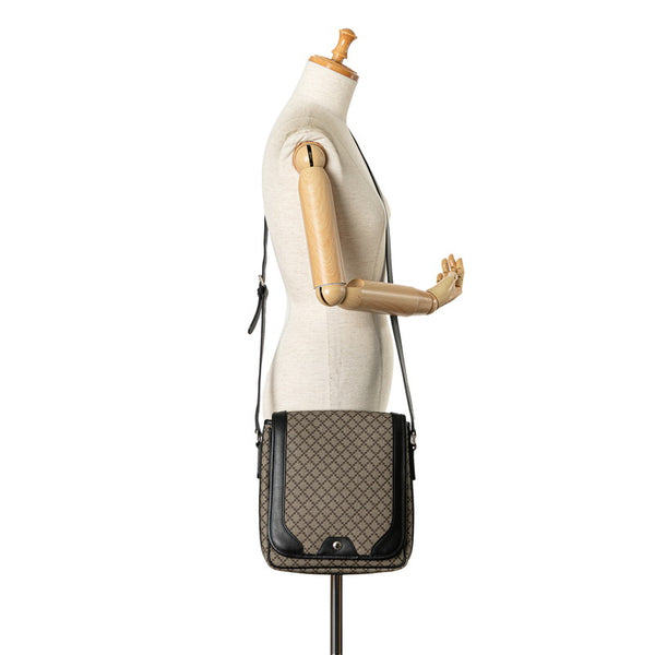 グッチ ディアマンテ ショルダーバッグ 295679 ブラウン ブラック PVC レザー レディース GUCCI 【中古】