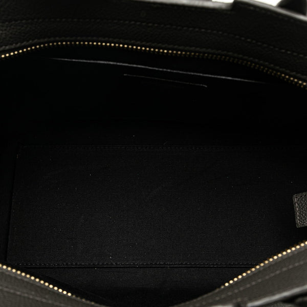 サンローラン ダウンタウン ベイビー ハンドバッグ ショルダーバッグ 2WAY 635346 グレー カーフ レザー レディース SAINT LAURENT 【中古】