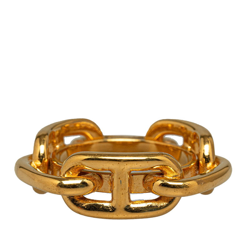 エルメス ルガテ シェーヌダンクル スカーフリング ゴールド メッキ レディース HERMES 【中古】