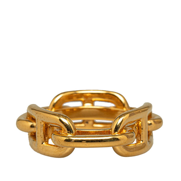 エルメス ルガテ シェーヌダンクル スカーフリング ゴールド メッキ レディース HERMES 【中古】