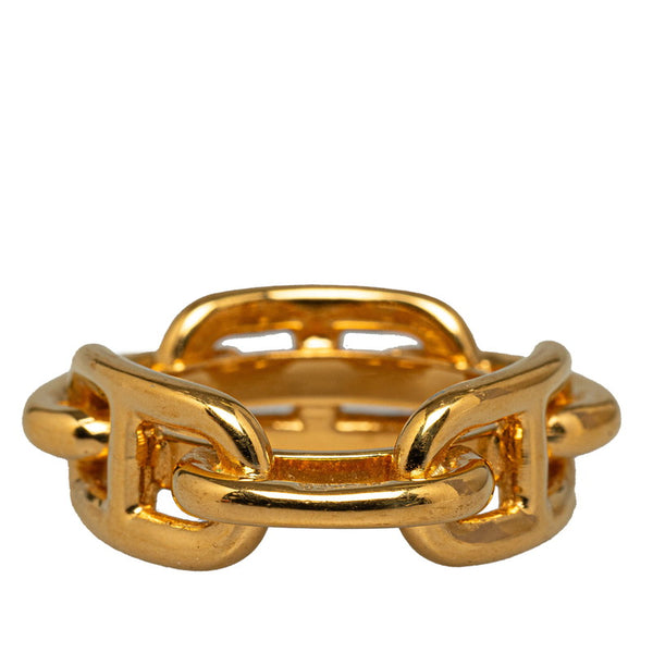 エルメス ルガテ シェーヌダンクル スカーフリング ゴールド メッキ レディース HERMES 【中古】