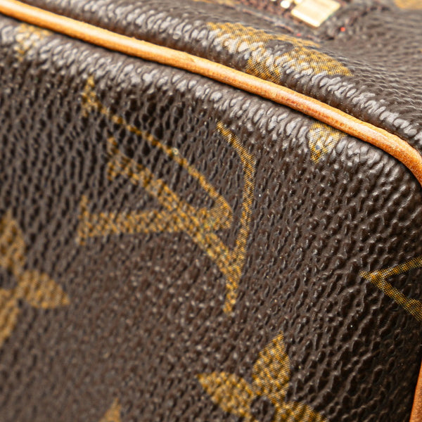 ルイ ヴィトン モノグラム トゥルース ワピティ ポーチ M58030 ブラウン PVC レザー レディース LOUIS VUITTON 【中古】