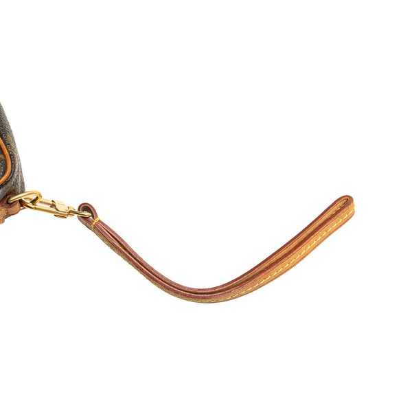 ルイ ヴィトン モノグラム トゥルース ワピティ ポーチ M58030 ブラウン PVC レザー レディース LOUIS VUITTON 【中古】
