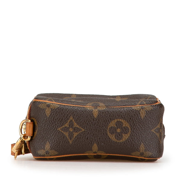 ルイ ヴィトン モノグラム トゥルース ワピティ ポーチ M58030 ブラウン PVC レザー レディース LOUIS VUITTON 【中古】