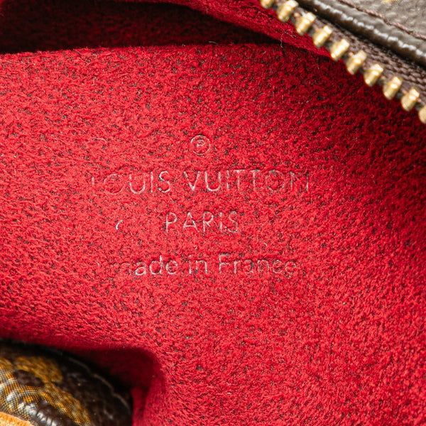 ルイ ヴィトン モノグラム トゥルース ワピティ ポーチ M58030 ブラウン PVC レザー レディース LOUIS VUITTON 【中古】