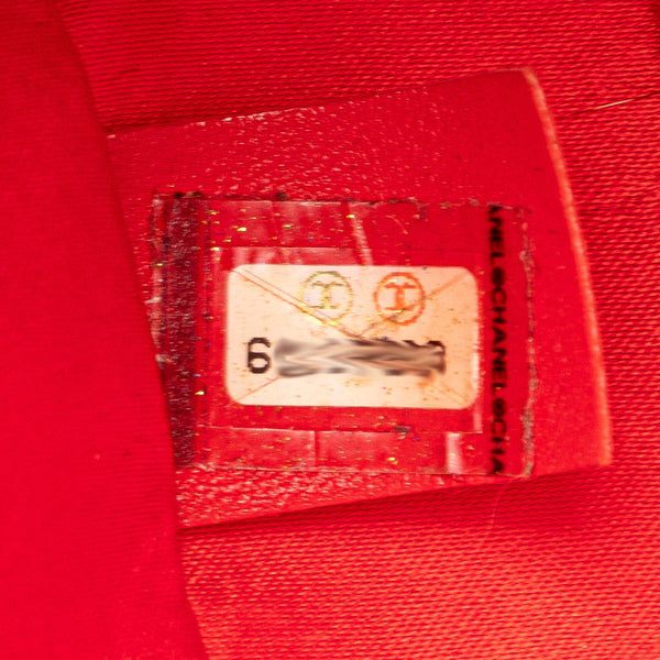 シャネル ニュートラベルライン ココマーク ポーチ レッド キャンバス レディース CHANEL 【中古】