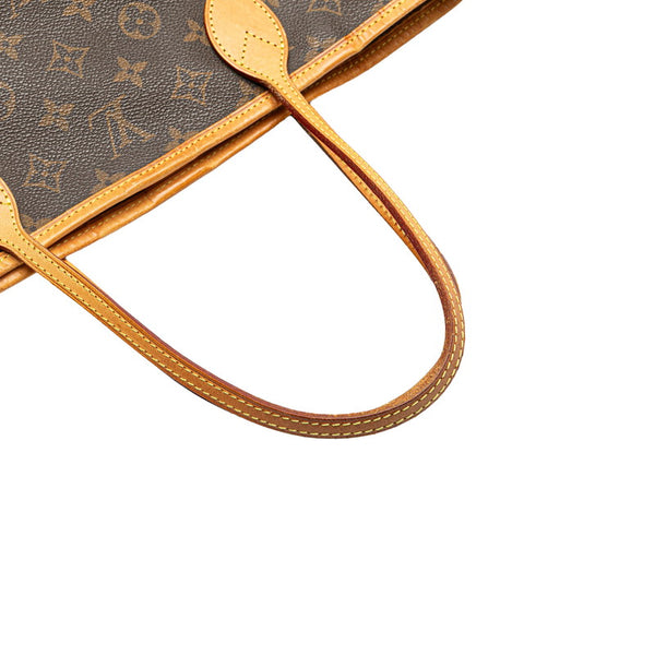 ルイ ヴィトン モノグラム ネヴァーフルPM ハンドバッグ トートバッグ M40155 ブラウン PVC レザー レディース LOUIS VUITTON 【中古】