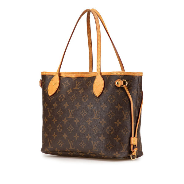 ルイ ヴィトン モノグラム ネヴァーフルPM ハンドバッグ トートバッグ M40155 ブラウン PVC レザー レディース LOUIS VUITTON 【中古】