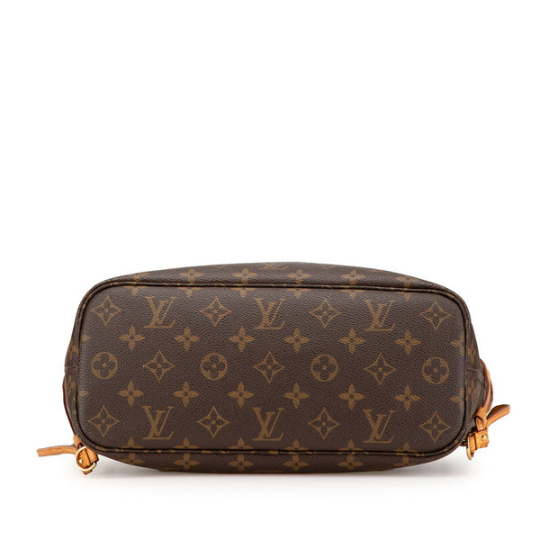 ルイ ヴィトン モノグラム ネヴァーフルPM ハンドバッグ トートバッグ M40155 ブラウン PVC レザー レディース LOUIS VUITTON 【中古】