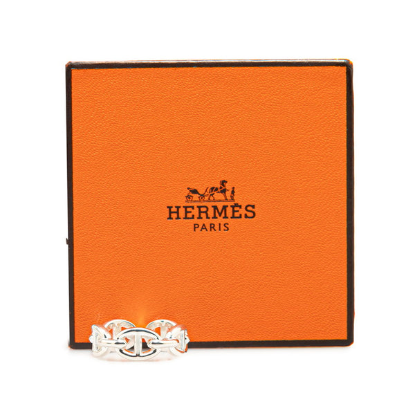 エルメス シェーヌダンクル アンシェネPM リング 指輪 #54 SV925 シルバー レディース HERMES 【中古】