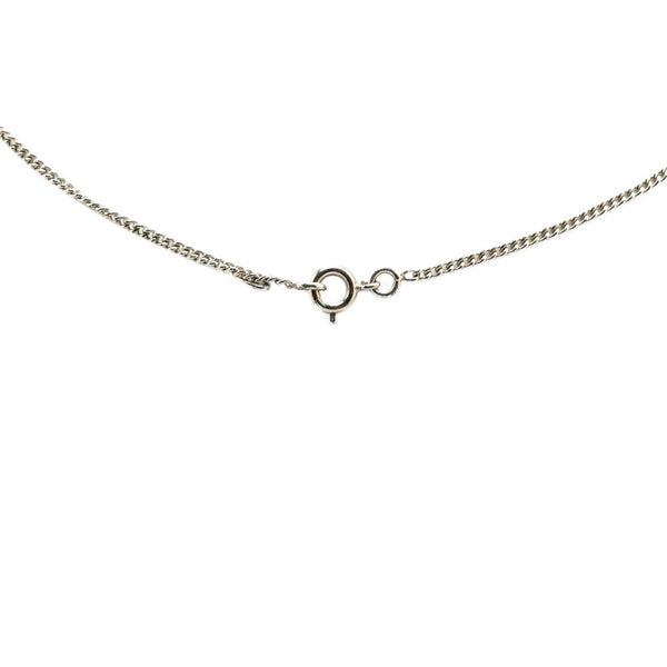 シャネル ココマーク ネックレス シルバー ベージュ メタル レディース CHANEL 【中古】