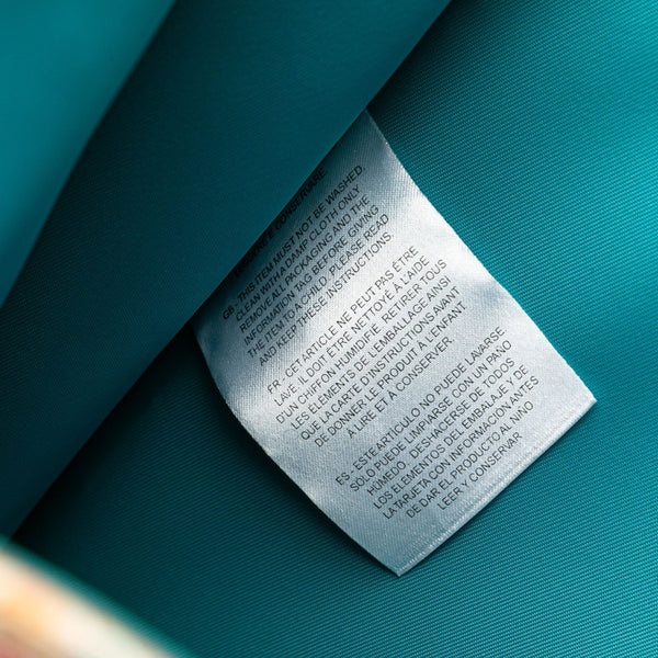 グッチ × LIBERTY リバティ チルドレンズ フラワー 花 トートバッグ ハンドバッグ 550763 ライトブルー オレンジ マルチカラー キャンバス レザー レディース GUCCI 【中古】