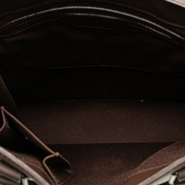 ルイ ヴィトン エピ サックプラPM ハンドバッグ トートバッグ M5274D ブラウン レザー レディース LOUIS VUITTON 【中古】