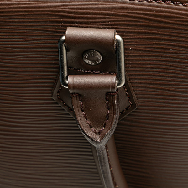 ルイ ヴィトン エピ サックプラPM ハンドバッグ トートバッグ M5274D ブラウン レザー レディース LOUIS VUITTON 【中古】
