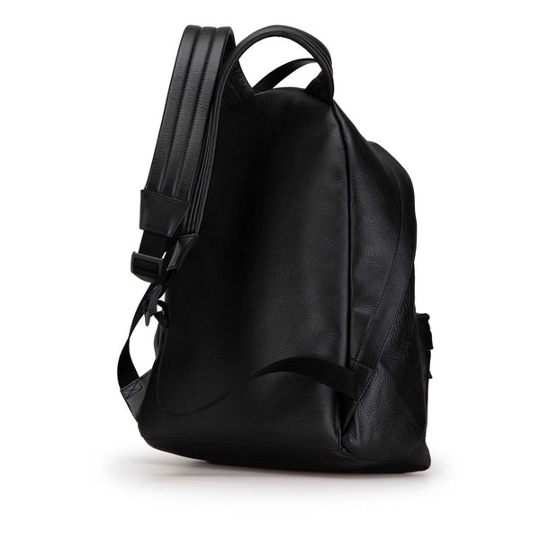 バレンシアガ エブリディ ロゴ リュック バックパック 552374 ブラック レザー レディース BALENCIAGA 【中古】