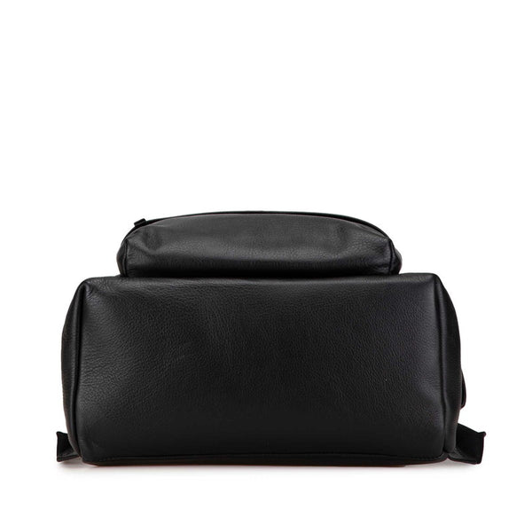 バレンシアガ エブリディ ロゴ リュック バックパック 552374 ブラック レザー レディース BALENCIAGA 【中古】
