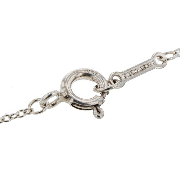 ティファニー SV925 シルバー パロマ  ピカソ ラビングハート ダイヤ ネックレス レディース TIFFANY&Co. 【中古】
