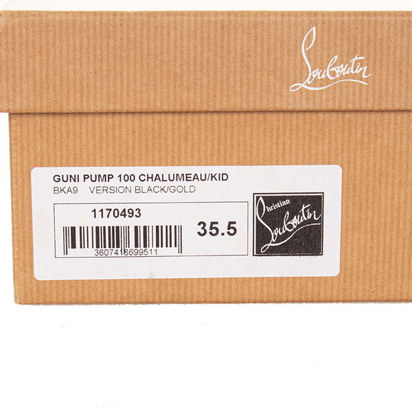 クリスチャンルブタン スタッズ ブラック レザー パンプス レディース Christian Louboutin 【中古】