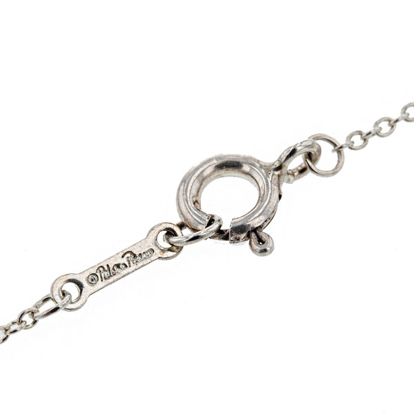 ティファニー SV925 シルバー パロマ  ピカソ ラビングハート ダイヤ ネックレス レディース TIFFANY&Co. 【中古】