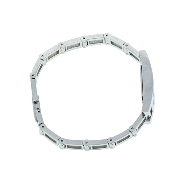 グッチ 3900L シルバー ステンレススチール 腕時計 レディース GUCCI クオーツ ホワイト文字盤 【中古】