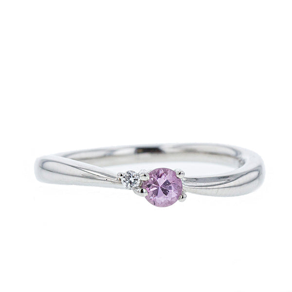 スタージュエリー Pt950 プラチナ ピンクサファイア リング 指輪 レディース STAR JEWELRY 7号 【中古】