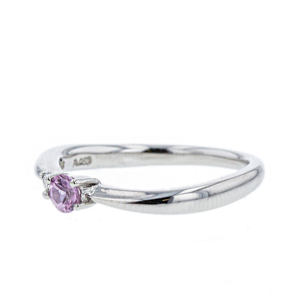 スタージュエリー Pt950 プラチナ ピンクサファイア リング 指輪 レディース STAR JEWELRY 7号 【中古】
