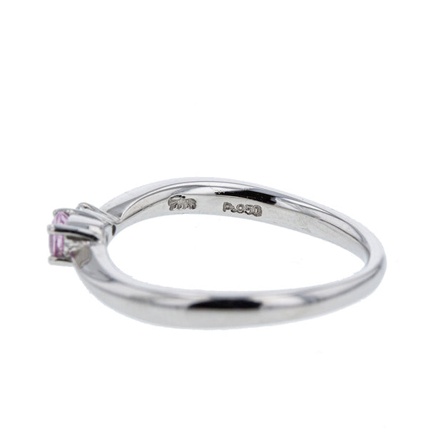 スタージュエリー Pt950 プラチナ ピンクサファイア リング 指輪 レディース STAR JEWELRY 7号 【中古】