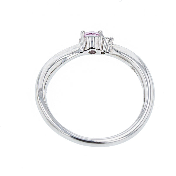 スタージュエリー Pt950 プラチナ ピンクサファイア リング 指輪 レディース STAR JEWELRY 7号 【中古】