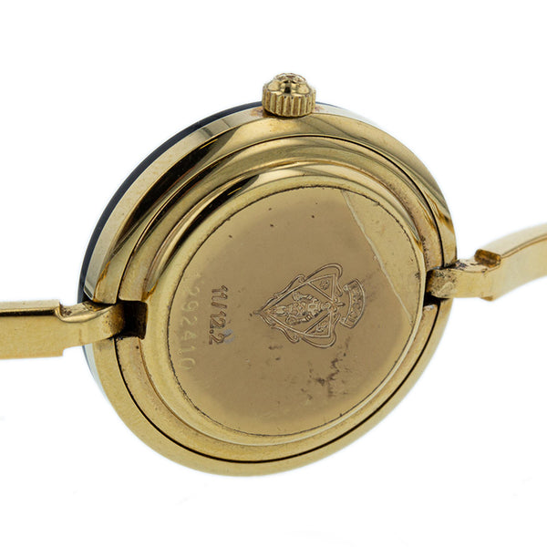 グッチ チェンジベゼル 11 ゴールド メッキ 腕時計 レディース GUCCI クオーツ ホワイト文字盤 【中古】