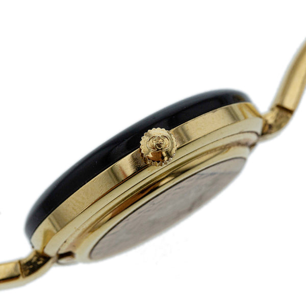 グッチ チェンジベゼル 11 ゴールド メッキ 腕時計 レディース GUCCI クオーツ ホワイト文字盤 【中古】