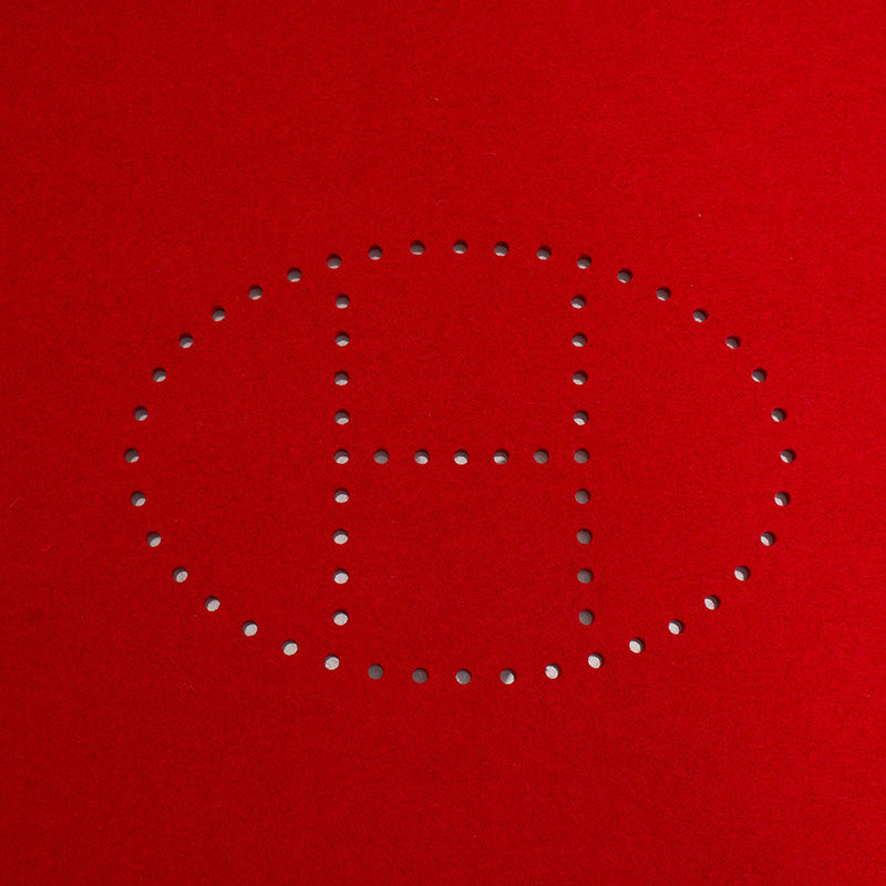 エルメス レッド フェルト ランチョンマット レディース HERMES 【中古】