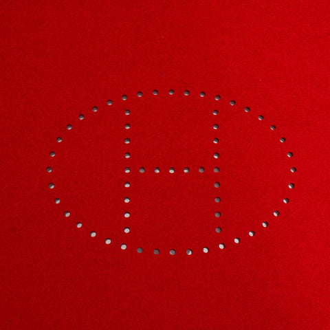 エルメス レッド フェルト ランチョンマット レディース HERMES 【中古】