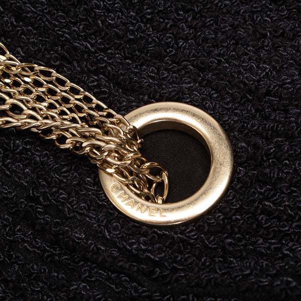 シャネル ココマーク ワンピース ブラック シルク メッキ レディース CHANEL 【中古】