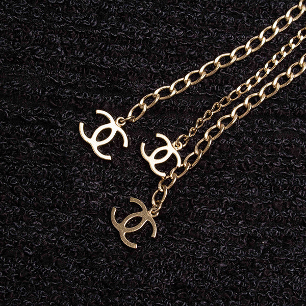 シャネル ココマーク ワンピース ブラック シルク メッキ レディース CHANEL 【中古】