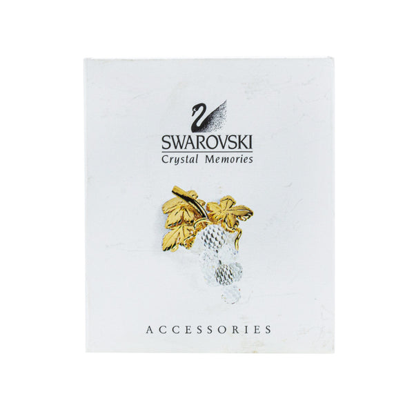 スワロフスキー ゴールド メッキ 葡萄モチーフ ブローチ レディース SWAROVSKI 【中古】