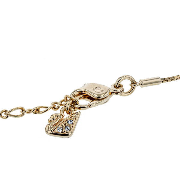 スワロフスキー ゴールド メッキ ラインストーン ネックレス レディース SWAROVSKI 【中古】