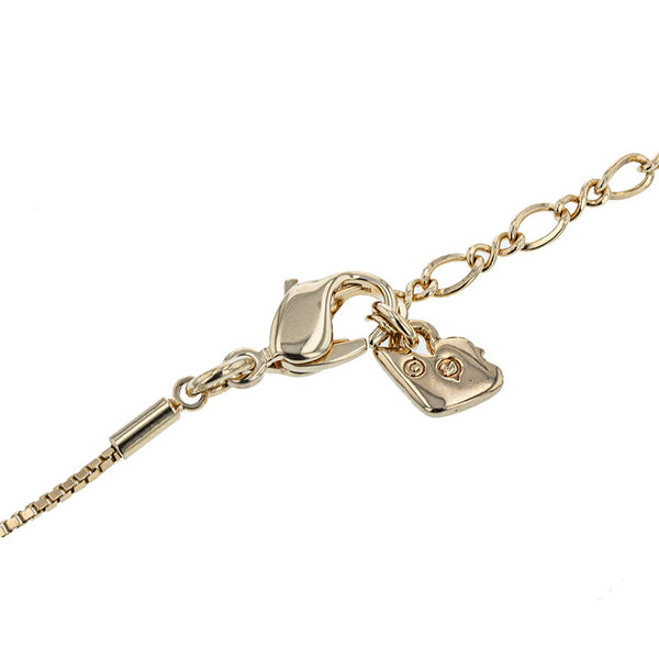 スワロフスキー ゴールド メッキ ラインストーン ネックレス レディース SWAROVSKI 【中古】