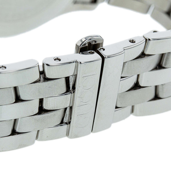 グッチ 5500M シルバー ステンレススチール 腕時計 メンズ GUCCI クオーツ ブラック文字盤 【中古】