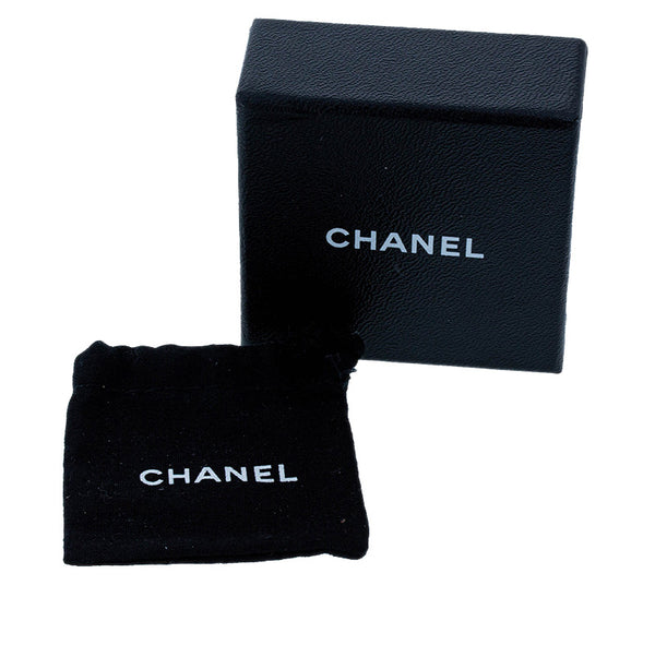 シャネル シルバー メタル ココマーク ラインストーン ネックレス レディース CHANEL 【中古】