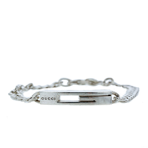 グッチ シルバー SV925 シルバー ブレスレット レディース GUCCI 【中古】