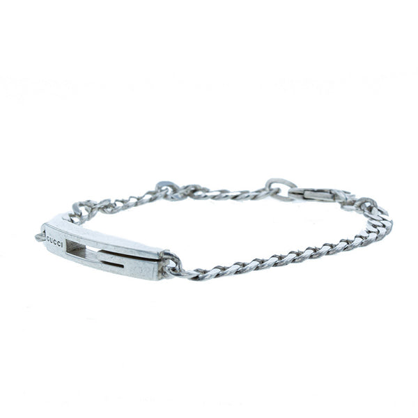 グッチ シルバー SV925 シルバー ブレスレット レディース GUCCI 【中古】