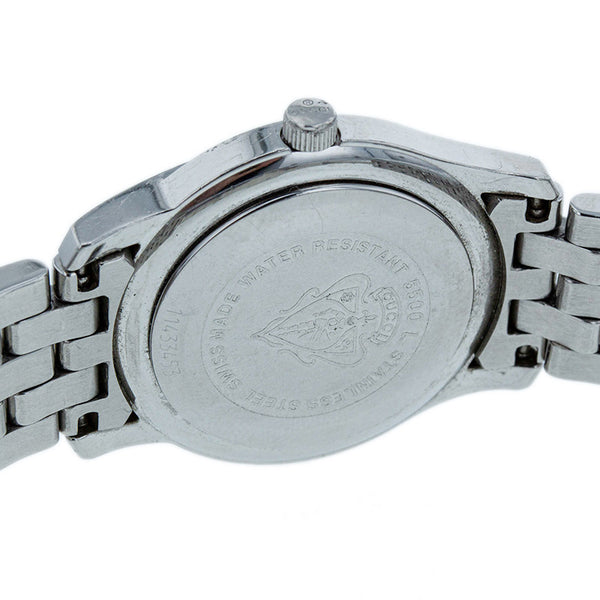 グッチ 5500L シルバー ステンレススチール 腕時計 レディース GUCCI クオーツ シルバー文字盤 【中古】