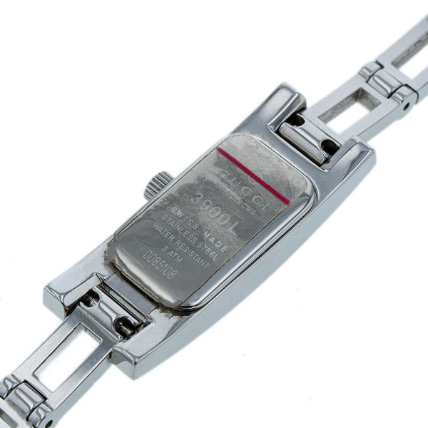 グッチ 3900L シルバー ステンレススチール 腕時計 レディース GUCCI クオーツ シルバー文字盤 【中古】