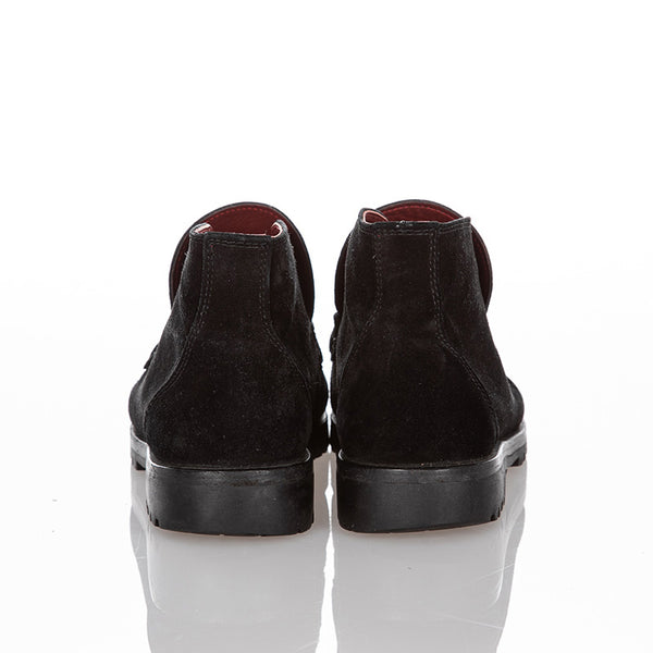 サルヴァトーレフェラガモ ガンチーニ ブラック スウェード ブーツ レディース Salvatore Ferragamo 【中古】